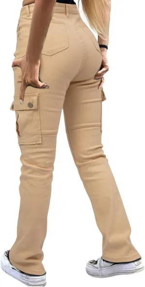 Women's Cargo Jeans Pants