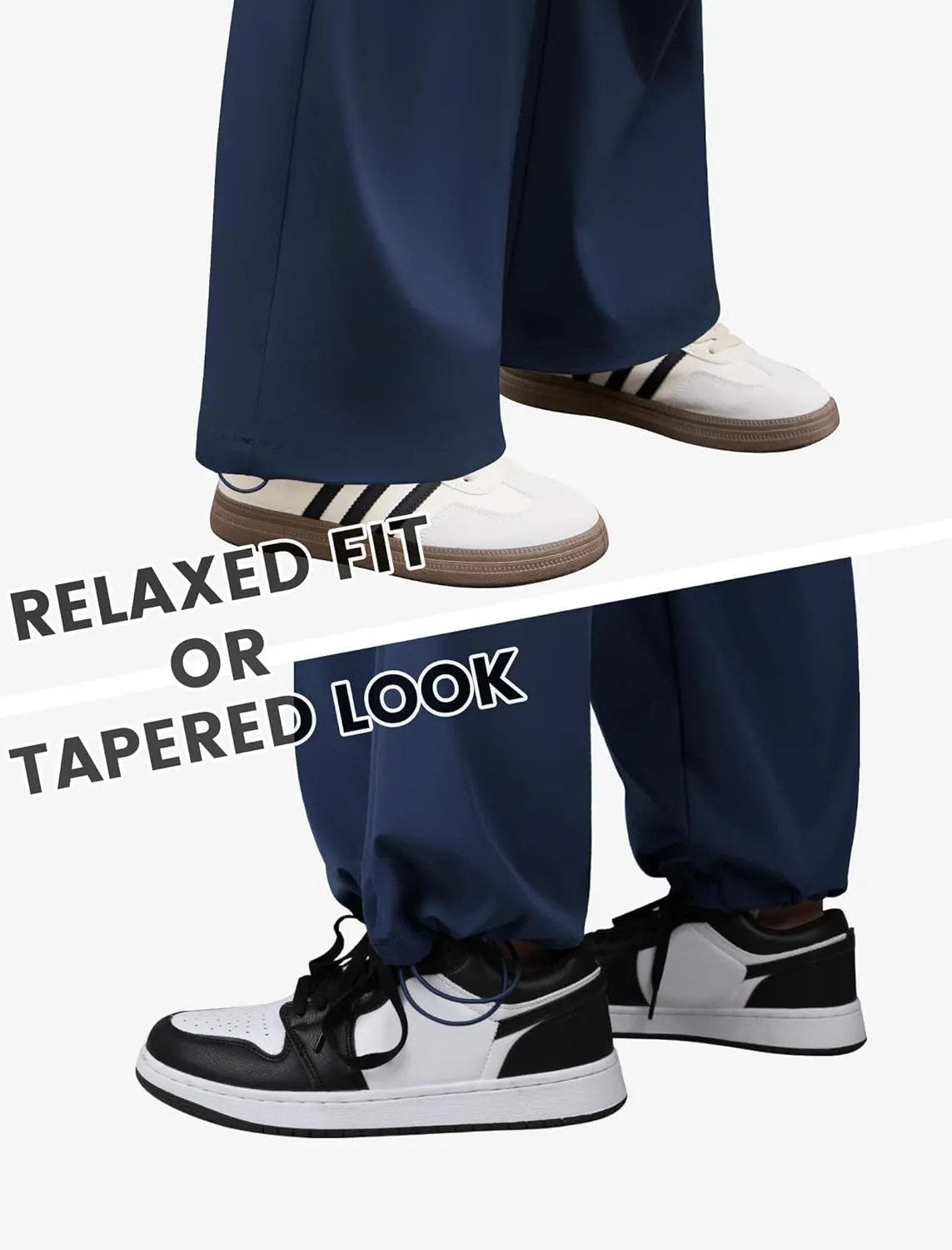 Womens Cargo Pants Elastic Waist Wide Leg Parachute Pants with 4 Pockets Baggy Hiking Trousers Travel Y2K Waterproof