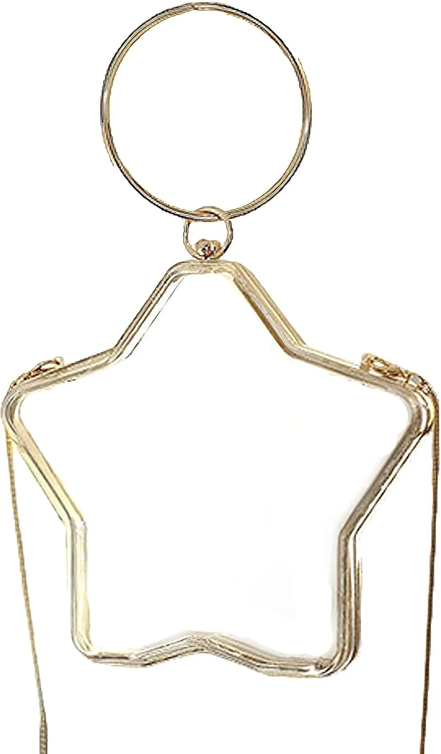 Women's Conch Clutch Purse Elegant Acrylic Evening Bag with Chain Strap for Crossbody Shoulder for Wedding Party Proms