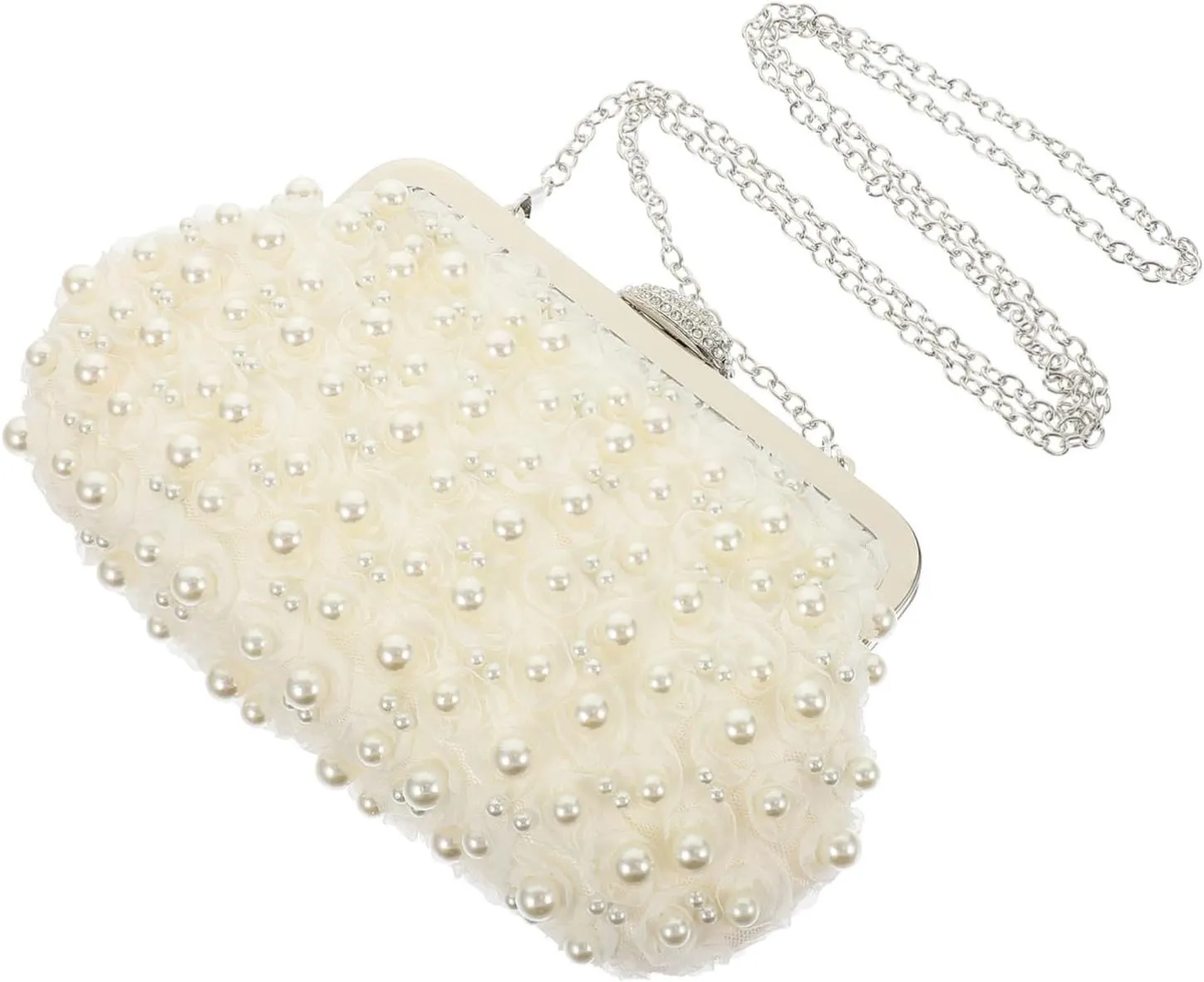 Women's Evening Bag Pearl Clutch Purse Banquet Bag Luxury Clutch for Party