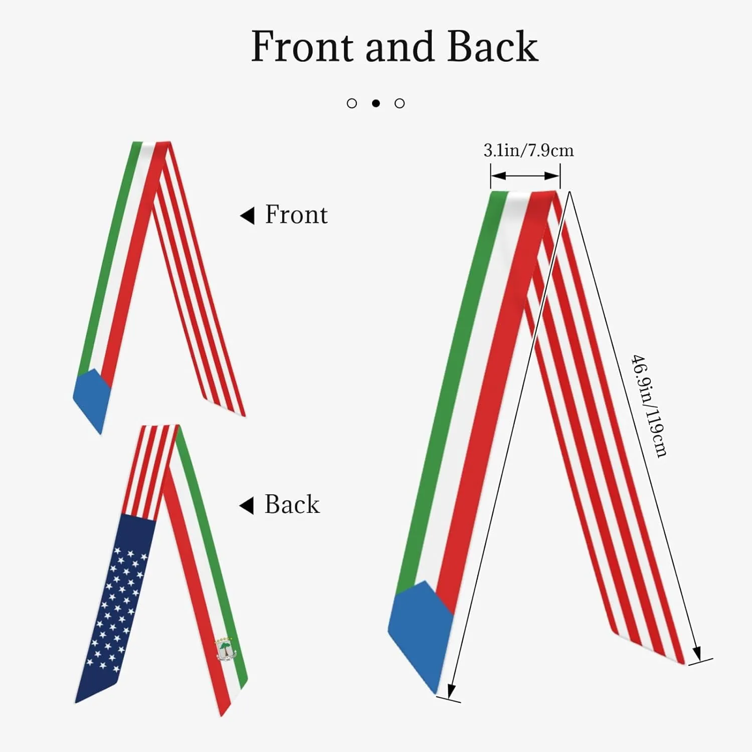 Women's Fashion Neck Scarf Egypt Egyptians America Flag Neckerchief Headscarf