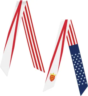 Women's Fashion Neck Scarf Lesotho Lesothan America Flag Neckerchief Headscarf