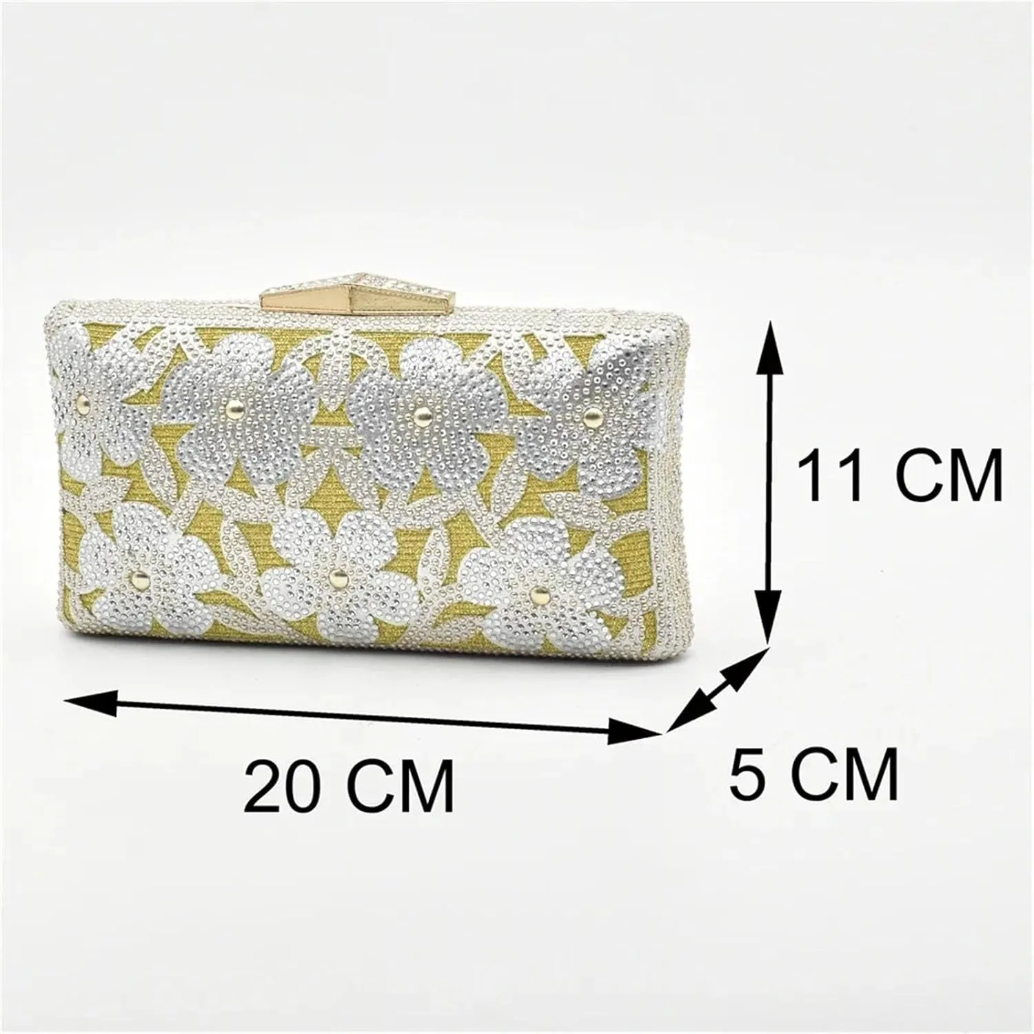 Womens Italian Rhinestone Shoes and Bags Elegant Flower Crystal Clutch African Matching High Heels and Handbags
