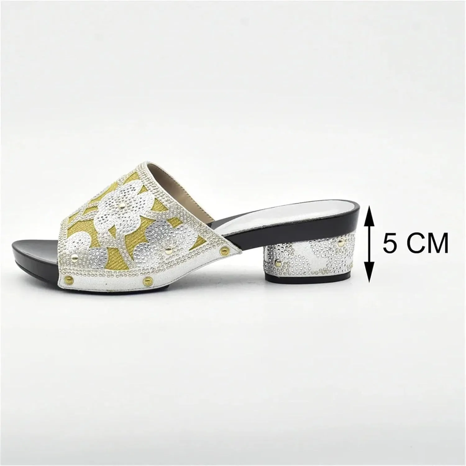 Womens Italian Rhinestone Shoes and Bags Elegant Flower Crystal Clutch African Matching High Heels and Handbags