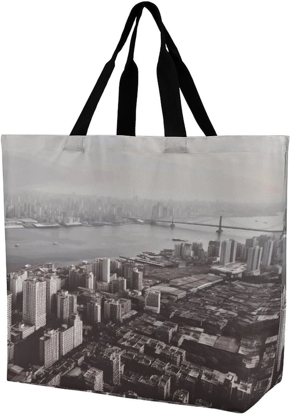 Women's Large-capacity Shoulder Shopping Bag Reusable Foldable Shopping Bags Mumbai City Beach Bag