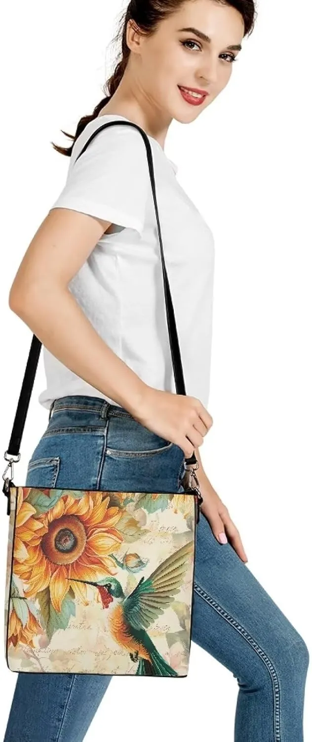 Women's Leather Handbags Designer Tote Purse Bucket Bags Oversized Large Shoulder Bag with Handle Pockets