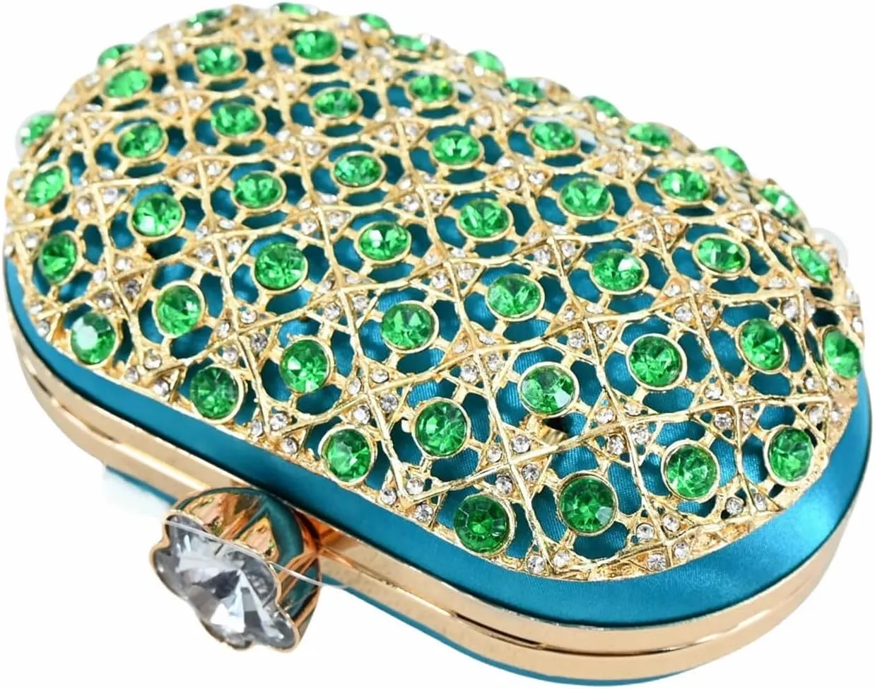 Womens Luxury Italian Style Evening Shoes and Clutch Set Sparkly Crystal Decorated High Heels for Formal Occasions