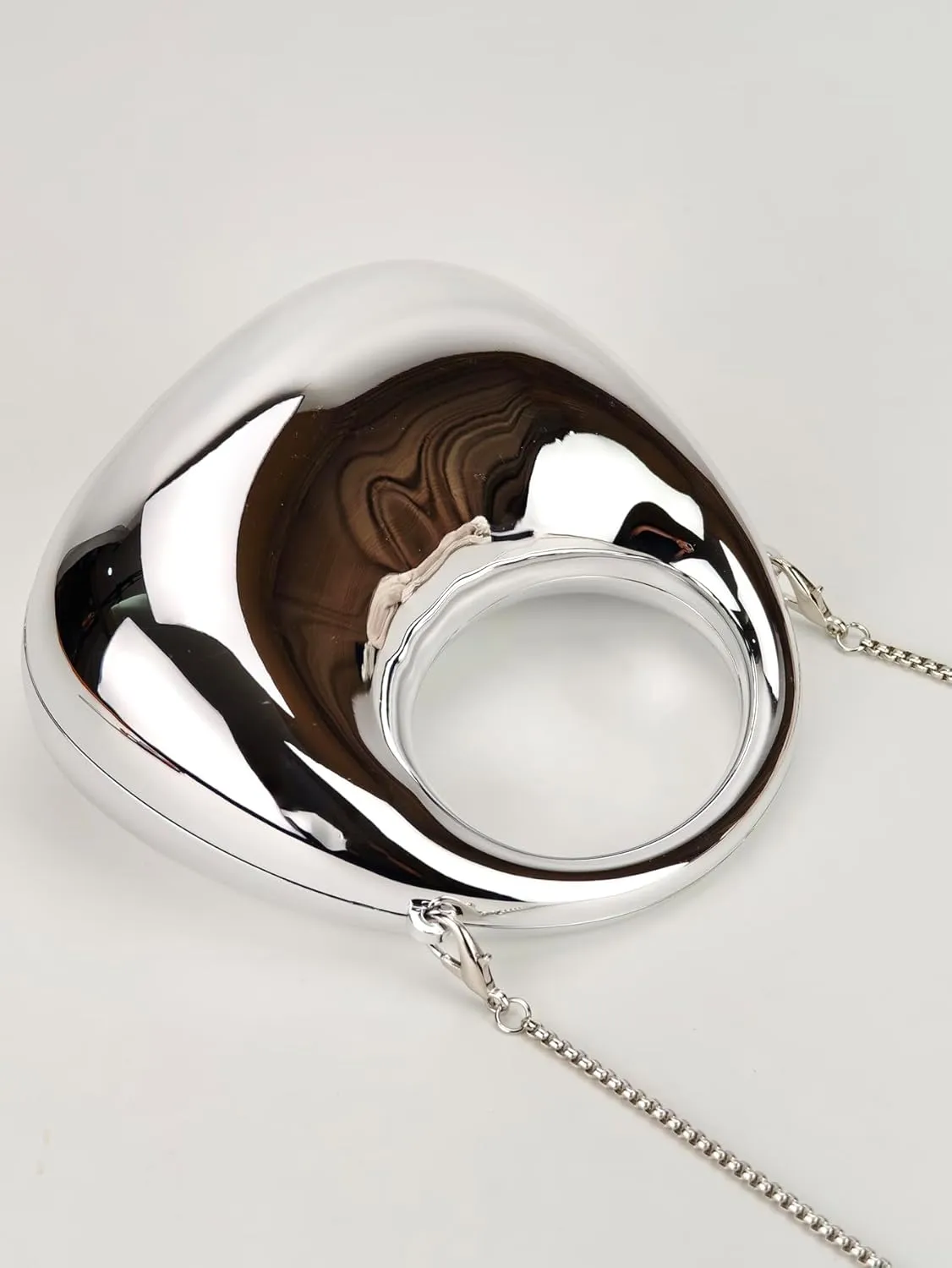 Women's Mini Crescent Acrylic Designer Luxury Bags Clutch Purse Bag Crossbody Shoulder Handbags With Chain