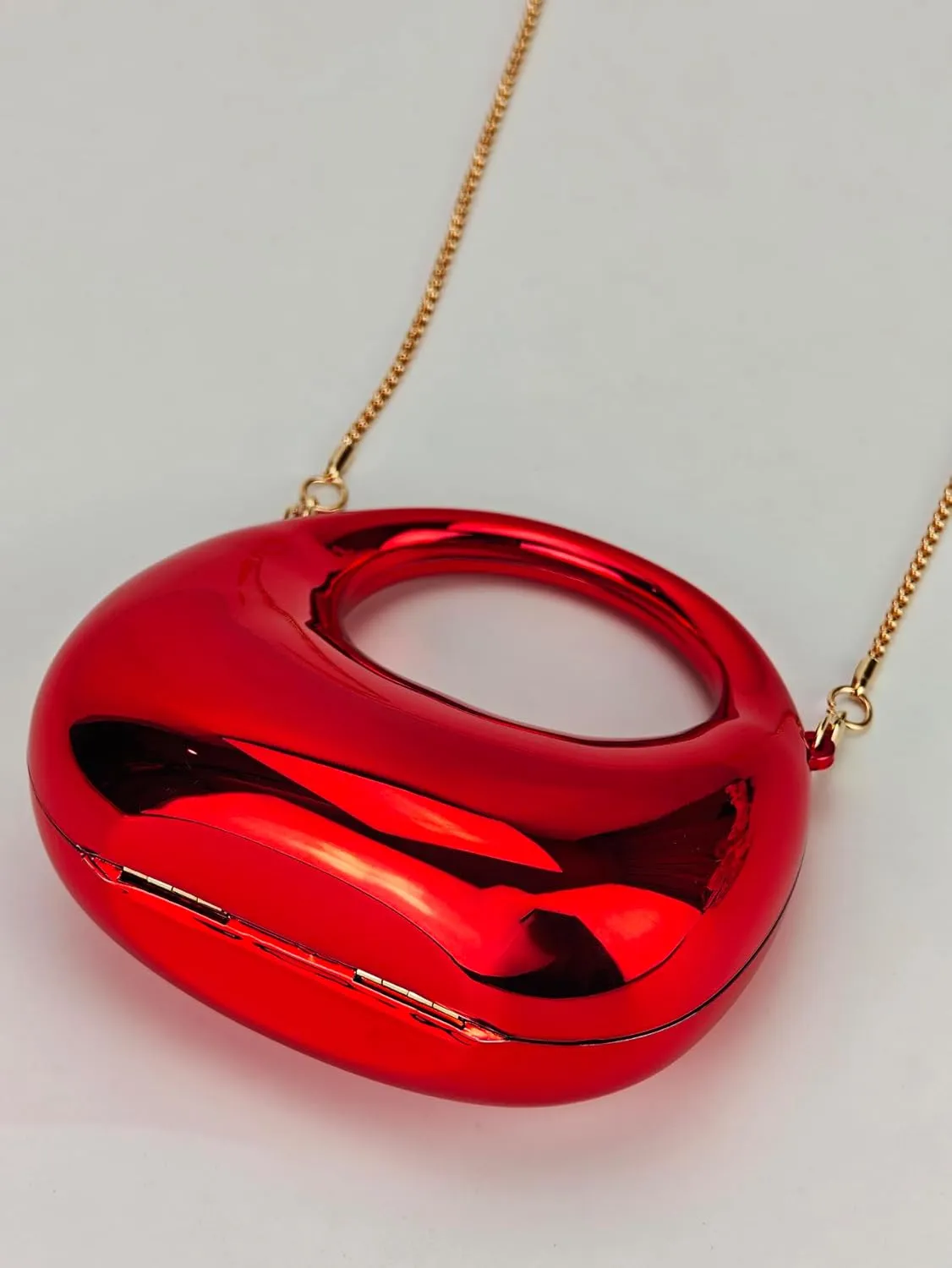 Women's Mini Crescent Acrylic Designer Luxury Bags Clutch Purse Bag Crossbody Shoulder Handbags With Chain
