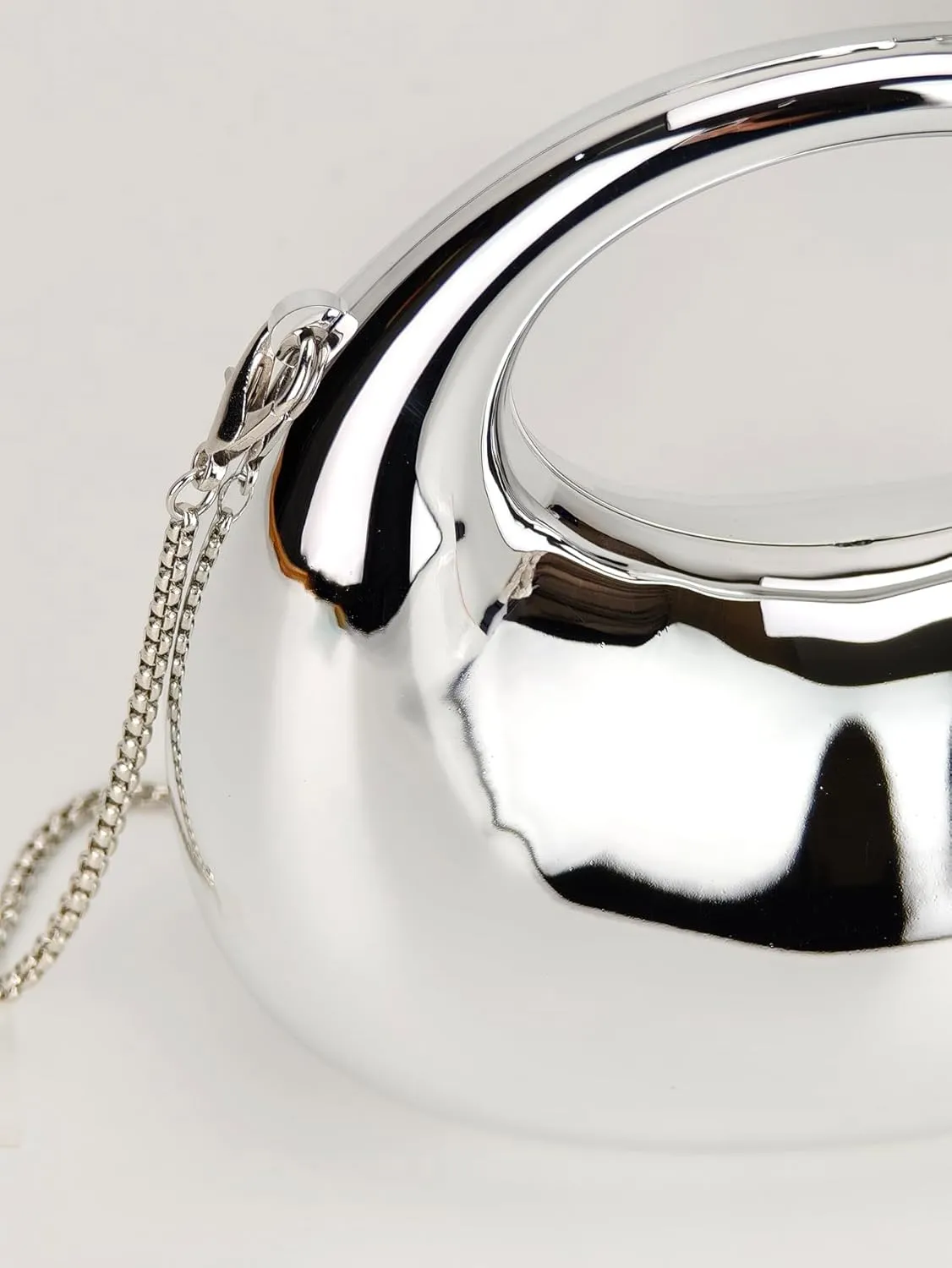 Women's Mini Crescent Acrylic Designer Luxury Bags Clutch Purse Bag Crossbody Shoulder Handbags With Chain