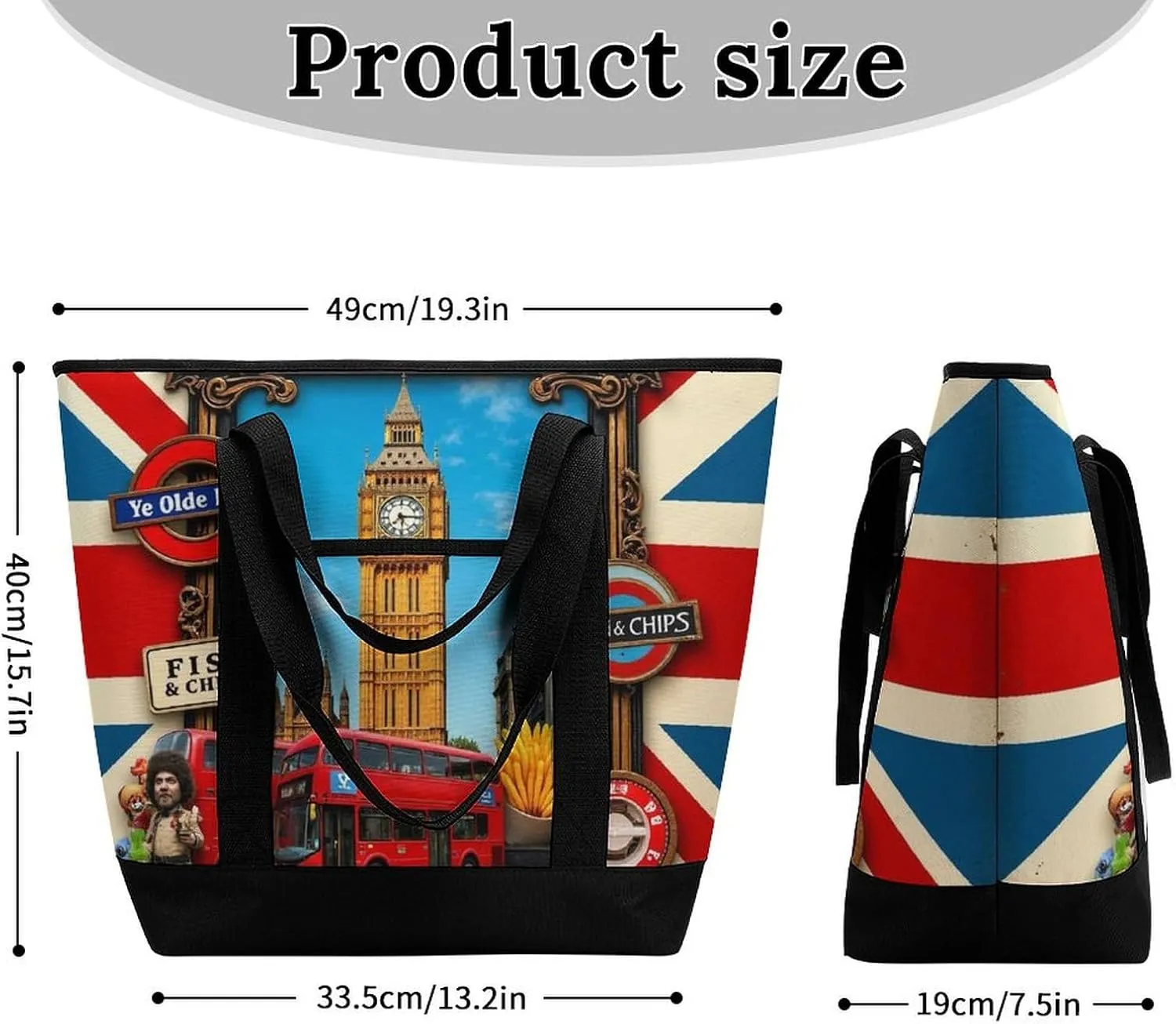 Women's Oversized Thermal Tote Bag Insulated One Shoulder Shopping Carrier