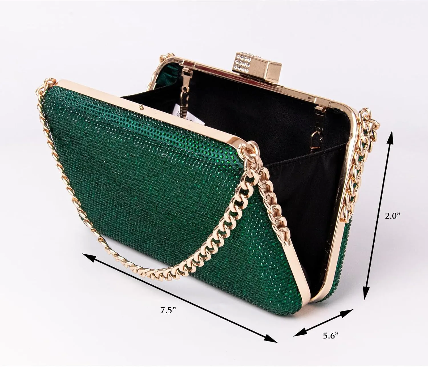 Women's Rhinestone Clutch Evening Bags Sparkly Glitter Formal Handbags