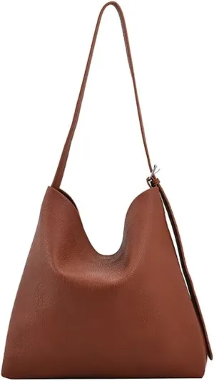 Women’s Tote Handbag Vegan Leather Shoulder Bag Large Capacity Work Bag Designer Travel Purse with Adjustable Strap