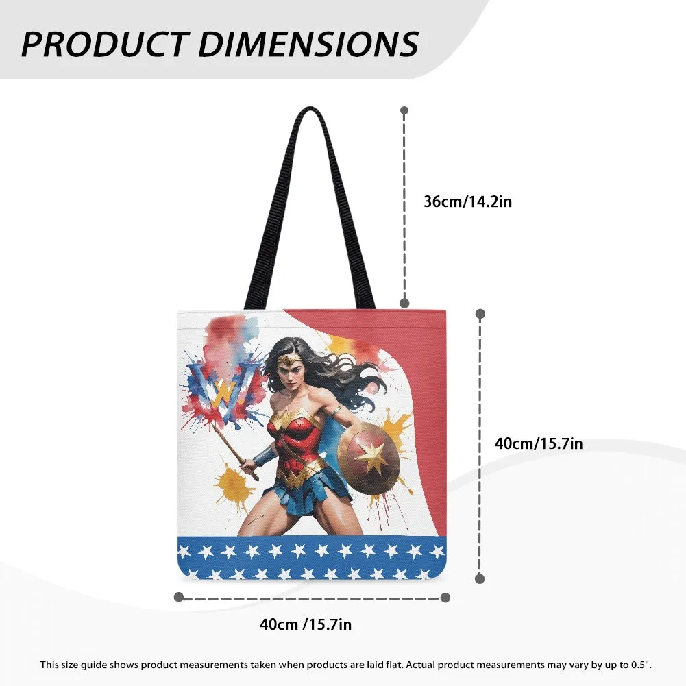 Wonder Woman Heroic Design Cloth Tote Bag
