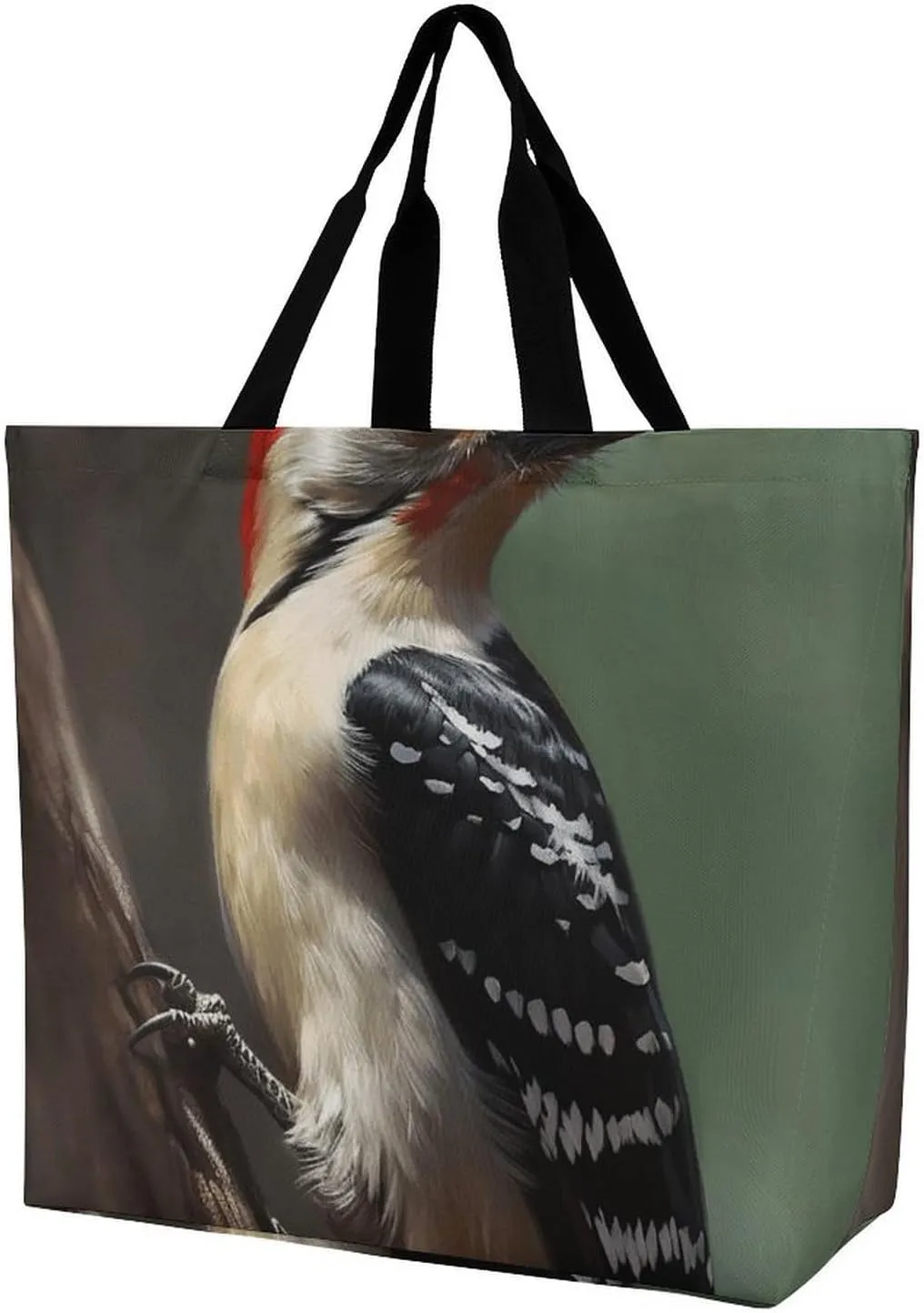 Woodpecker Handbags Lightweight Travel Shoulder Bag Portable Cute Shopping Beach Market Bag for Men Women Hiking Yoga Gym Swimming Travel Holiday Gift