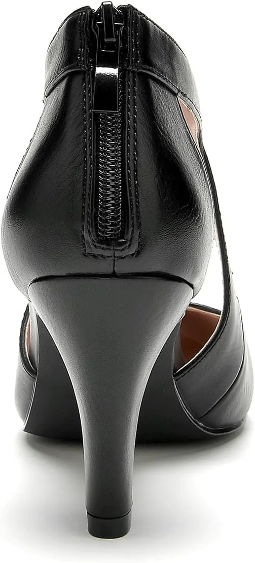 WuORWu Women's Closed Toe Pumps
