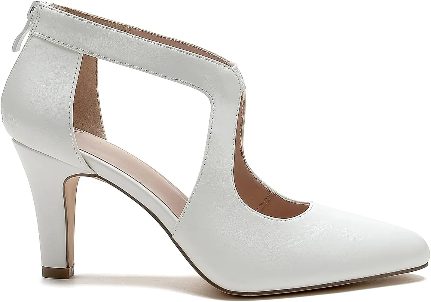WuORWu Women's Closed Toe Pumps