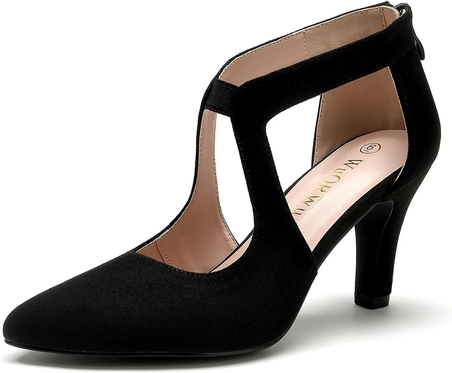 WuORWu Women's Closed Toe Pumps