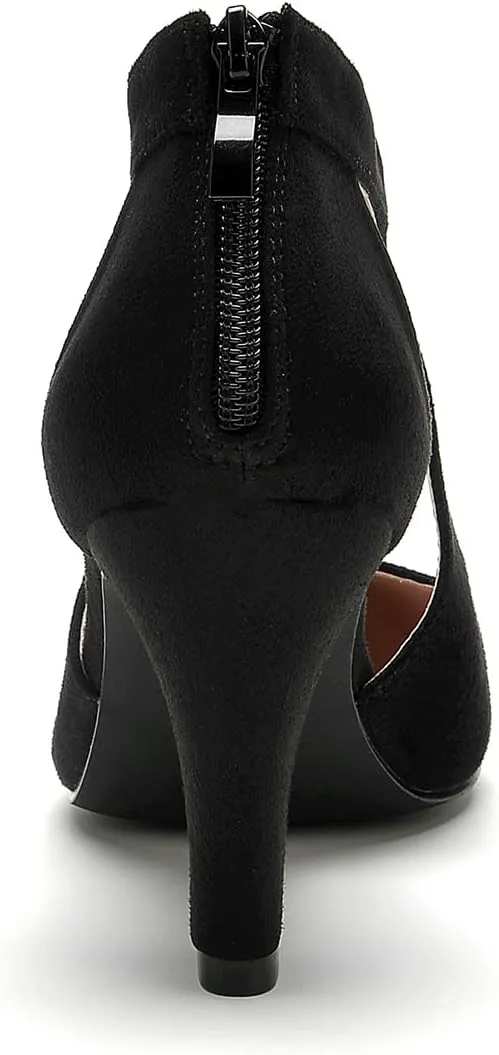 WuORWu Women's Closed Toe Pumps