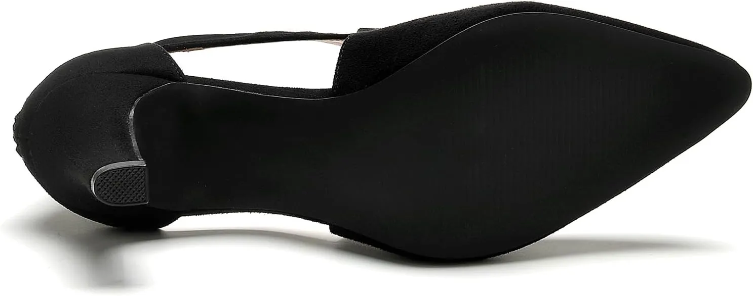 WuORWu Women's Closed Toe Pumps