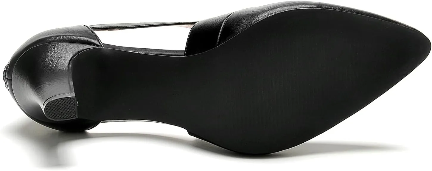 WuORWu Women's Closed Toe Pumps