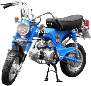 YCMENO Limited Edition Simulation Motorcycle 1:10 for EBBRO Giraffe DAX ST50 1969 Simulation Alloy Motorcycle Model Static Souvenir Collection Figurine Souvenir(Blue)