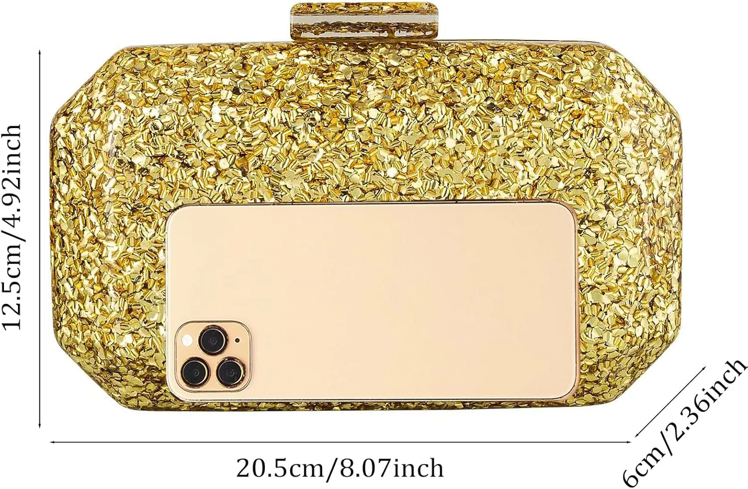 YYW Acrylic Purses Evening Clutch Bag Marbling Handbag for Women Shoulder Bag for Party Wedding Prom