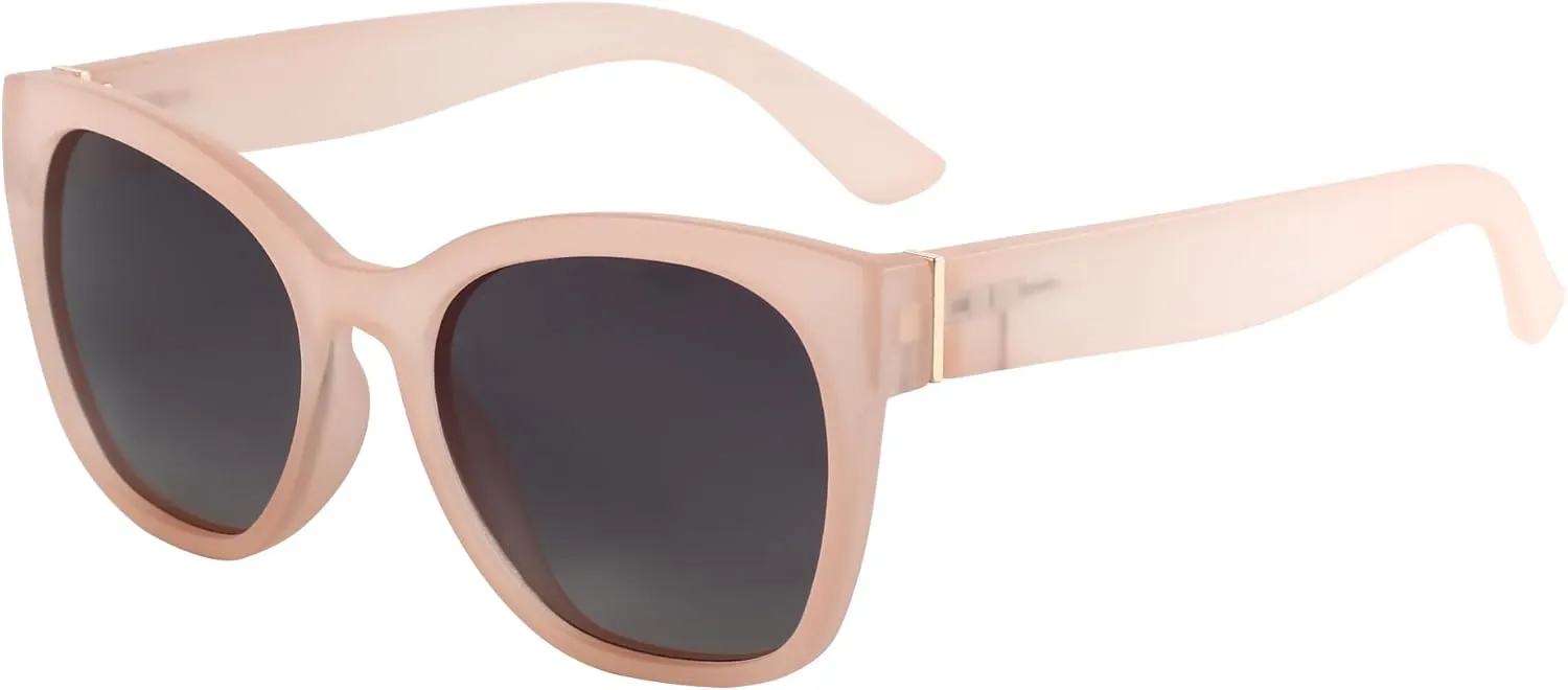 ZENOTTIC Cateye Polarized Sunglasses for Women - Oversized Sun Glasses UV400 Protection Retro Shades Designer Style