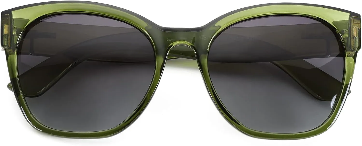 ZENOTTIC Cateye Polarized Sunglasses for Women - Oversized Sun Glasses UV400 Protection Retro Shades Designer Style