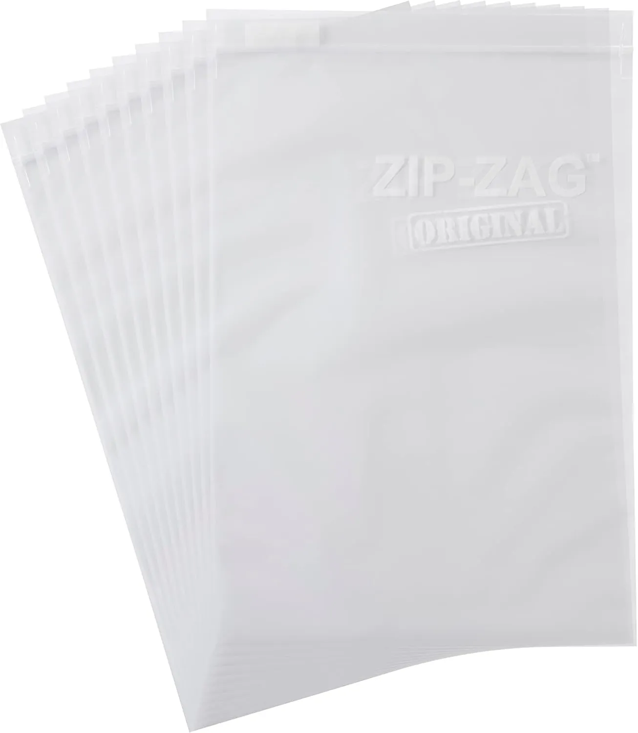 Zip Zag Bag (1 LB) 10x One Pound Zipper Bags (16.93" x 11") Say Goodbye to Stale Herbs And Spices With Food Safe Zipper bags | Resealable, Reusable, Washable, Airtight Bags